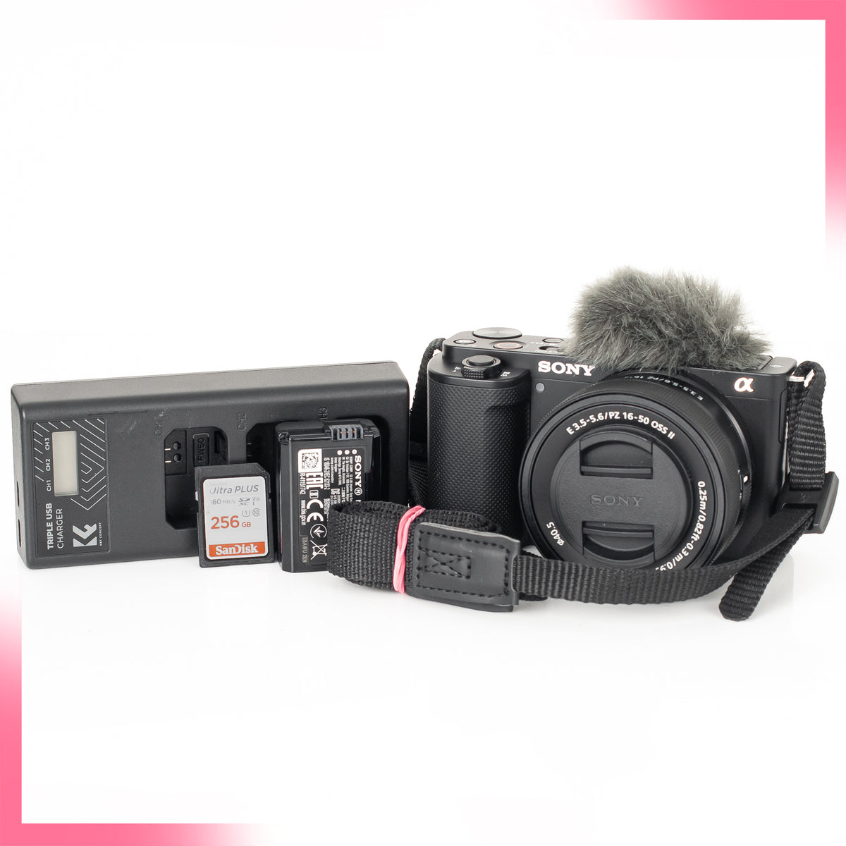 Sony ZV-E10 Mirrorless Camera With Sony PZ 16-50mm f3.5-5.6 OSS II Lens - USED, Immaculate